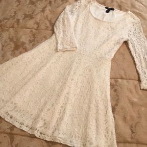 Ladies Forever 21 Ivory “Lace” Dress